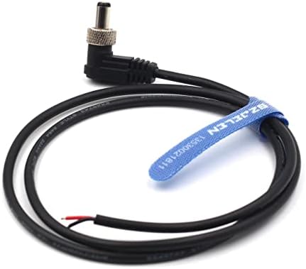 Szjelen десен агол DC2.1 со кабел за напојување со заклучување, DC2.1 DIY заварување за AtomOS Monitor Cable 80см