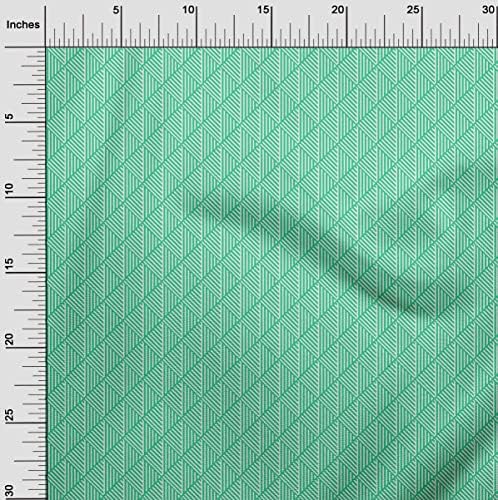онеон Вискоза Зелена Ткаенина Геометриски Фустан Материјал Ткаенина За Печатење ткаенина покрај Дворот Широк 56 Инчи-5308