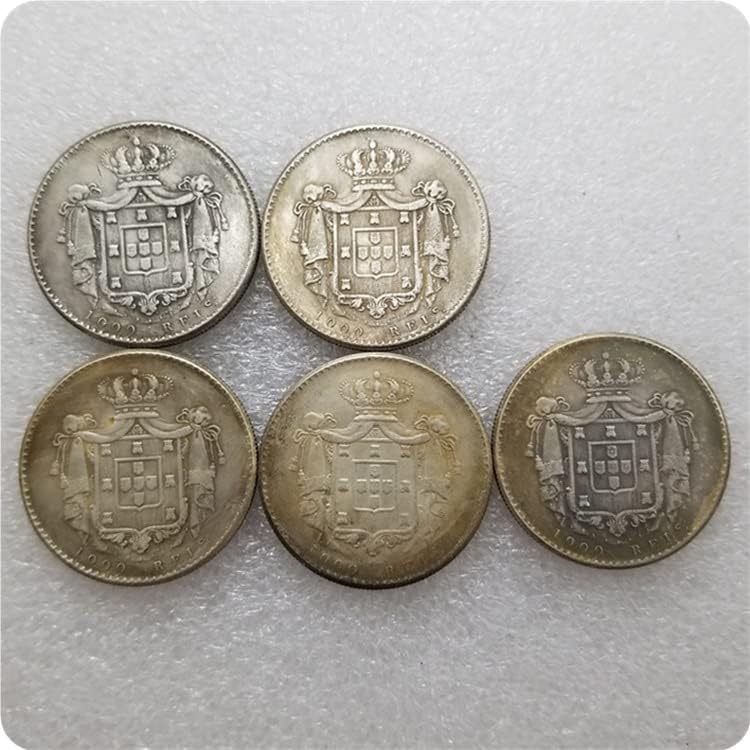 АВЦИТИ Португалија 1837, 1838, 1842, 1844, 1845 Португалија 500 РЕИС Монета