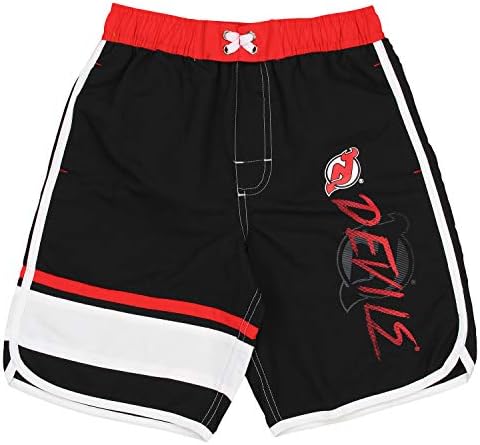 OuterStuff NHL Big Boys Youth Shout Shorts, Devаволи од Newу Jerseyерси мали
