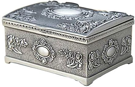 Декика мини извонредна кутија за складирање накит, Кутија За Ситници, Европска Креативна Кутија За Складирање На Ретро Прстени, Плоштад Со Розов