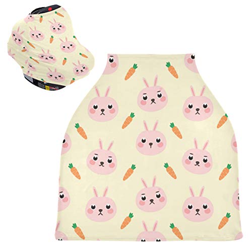 Обвивки за седишта за бебиња за зајаци - шетач на капакот на шетачи, марама за медицинска сестра, мулти -употреба на крошна на