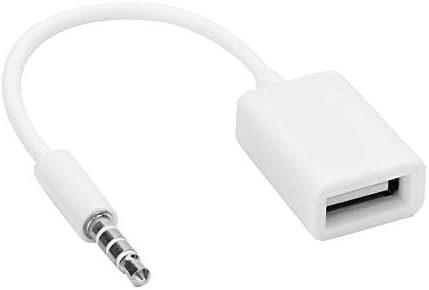 Cuifati 3,5 mm приклучок до USB кабел, 3,5 mm машки приклучок за приклучок на USB Aux Audio Cable Adapter Converter со водоотпорен