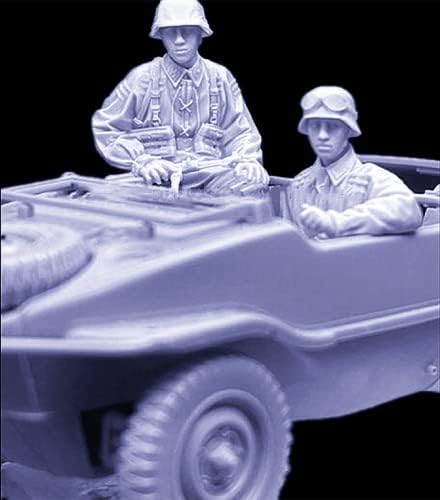 1/35 Втората светска војна германски војници комплет за модел на смола што не се воспоставени и необоени делови од смола // ij8y-9