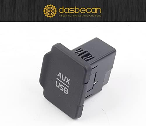 DASBECAN 28023-9KF1A AUX PORT USB JACK компатибилен со Nissan Altima Sentra Versa 2015-2019 Помошен влез за аудио адаптер