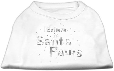 Верувам во кошулата за кучиња Дедо Мраз бела xxl