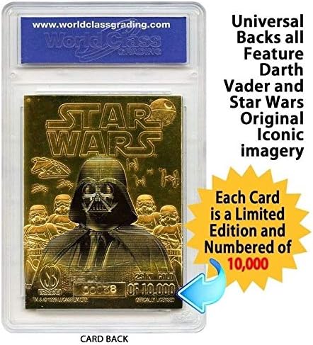Ограничено издание Војна на Starвездите Дарт Вајдер Гем-МТ 10 23 kt златна картичка! 1/10,000!