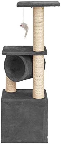 NC 36 стабилна симпатична сисална мачка за искачување на мачки кула сива