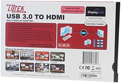 Liztek USB 3.0 до HDMI картичка за адаптер за видео графички