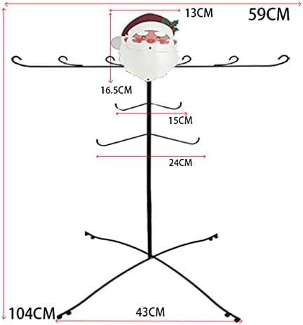 Хонорар на хонорар за божиќни порибници, мултифункционална форма на облик на гранка креативна Дедо Мраз Снежана шема Божиќна решетка за чорапи