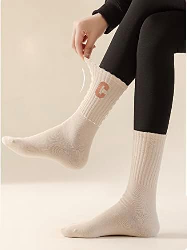 Теенди памучни чорапи за жени подигаат чорапи за жени неутрални екипаж чорапи женски шарени чорапи женски екипи чорапи за хеланки