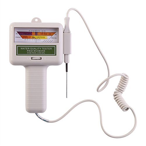Дигитален мерач на тестерирање на pH & CL2 мерач на ниво на хлор Мерач за мерење на квалитетот на водата Проверка на монитор за