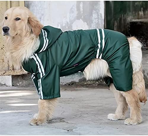 Wzhsdkl Големо куче од мантил од домашно кучиња милениче куче Глистен бар дожд палто производи четири нозе големо куче водоотпорно