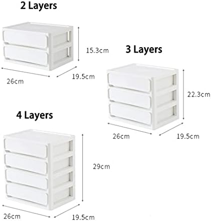 N/A 4 слоеви за складирање на десктоп кутија за складирање на кутија за шминка организатор со повеќе слоеви држачи за куќиште за