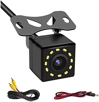 Резервна камера за автомобил, 12 LED ноќно гледање и агол на широк 170 °, автоматски заден поглед Обратна камера, водоотпорни фотоапарати