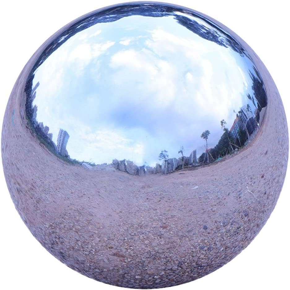 Гледајќи топки за градина, домашна шуплива сфера Не'рѓосувачки челик Глобус огледало топка