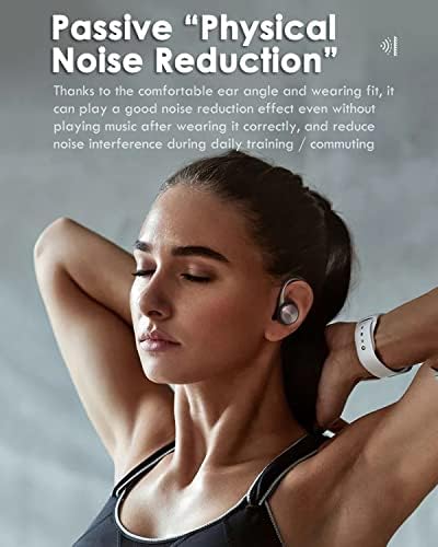 Безжични Слушалки Со Слушалки За Уши Bluetooth Слушалки Со Кука За Уши Спортски Водоотпорни Слушалки За Поништување На Бучава Ушни Пупки Со Микрофон Трчање Вежбање Слу