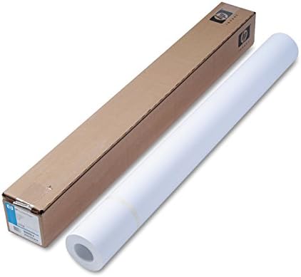 HP C6020B обложена хартија, 24 lb, 36-инчен X150-ft, 90 GE/101 ISO, BR White