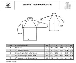 Абакус спортска облека Трона хибридна женска јакна за голф, лесна јакна за голф за жени