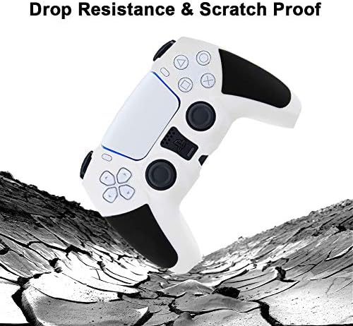 отпорност на отпорност на отпорност на отпорност на силиконски јазик на Sony PS5 контролер, компатибилен со PlayStation 5 DualSense безжичен