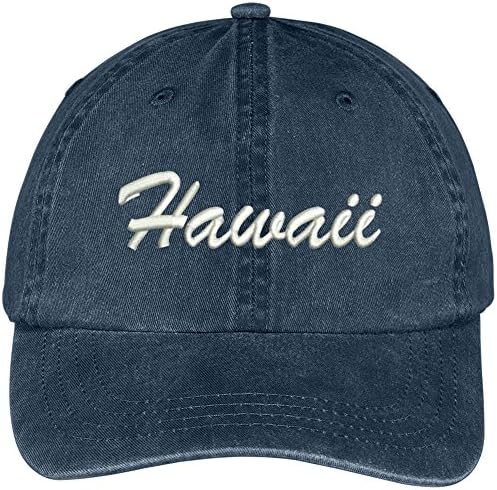 Трендовски Облека Продавница Хаваи Држава Везени Низок Профил Прилагодливи Памук Капа