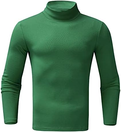 XXBR 2022 Нови маички за мажи со долги ракави Тенок вклопуваат основни врвови на мета, исмејувајте ја цврстата боја на вратот,
