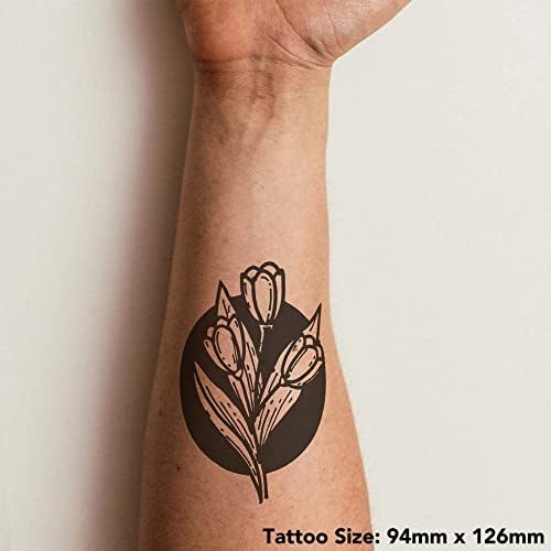 Азееда Големи Лалиња Привремена Тетоважа