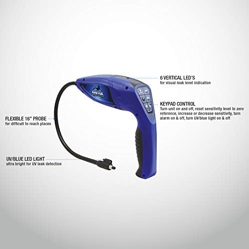 MasterCool 56200 Blue Raptor Detector за ладење на ладење со УВ светлина