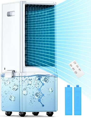 Испарувачки Ладилник За Воздух, SKYICE 3-ВО-1 Ладилник за Мочуриште без Прозорци w/ 2,4 Gal Одвојлив Резервоар За Вода, 12h Тајмер &засилувач;