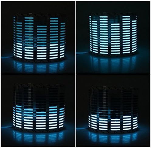 Diyah Auto Sound Music победи активиран налепници за автомобили Еквилајзер сјај LED светло Аудио гласовен ритам ламба 90см x 25cm / 3ft x 5 /