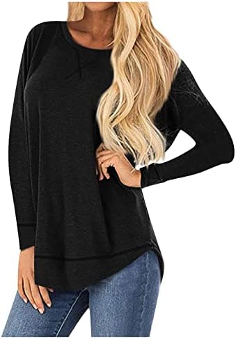 Lmzaren жени плус големина обичен џемпер цврсти модни маици за вратот есен и зимски џемпери лабави 2022 врвови