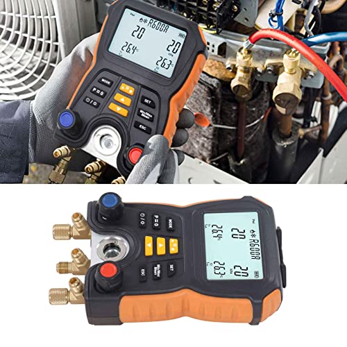 Индикатор за климатизација Многу корисен дигитален мерач на притисок со постојан дигитален дисплеј за