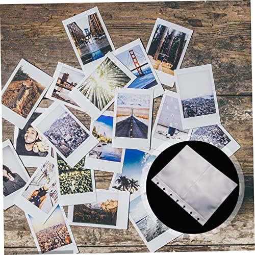 Покријте го албумот на албумот Tofficu 25 парчиња, чисти ракави за прстени со фото ракави Пластични обврзници за фотографии Заменете