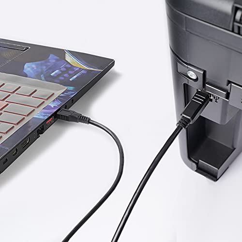 Кабел за печатач USB C 10FT, Type C до USB B кабел за скенер за печатач компатибилен со MacBook Pro, HP, Dell, Epson, Canon, Brother, Samsung