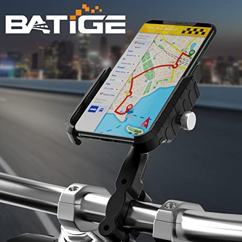 Телефон за безжичен полнач за мотоцикл Batige Mount 15W Qi Charger и USB 2.0 полнач алуминиумска монтирање водоотпорна со водоотпорен