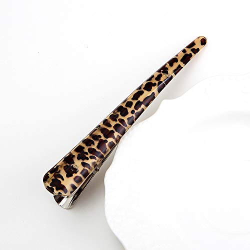 Пнифон 2 парчиња Леопард Печатење Метални Патки Клипови Фризерски Салон ЗАФАТ ЗА Коса САМОСТОЈНИ Додатоци За Стилизирање На Косата