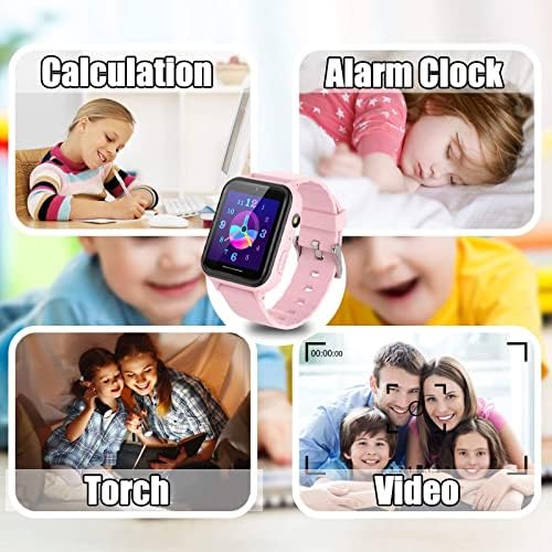 Pthtechus Smart Watch For Kids - Smartwatch за момчиња девојчиња со 2 пат телефон треба 2G SIM за да повикате SOS игри музика mp3