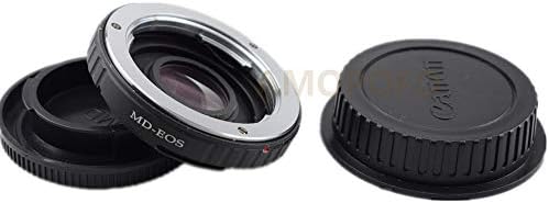 Адаптер MD до EOS со оптичко стакло, компатибилен со Minolta MD MC Rokkor леќи до & за Canon EOS Mount SLR камери 7D 550D 500D 1000D 60D 50D,