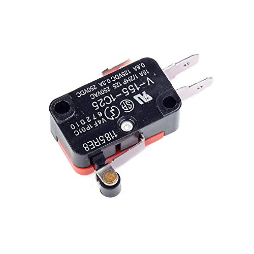 CyleWet 6PCS SPDT V-155-1C25 Micro Limit Switch Switch Short Hinge Roller Rand за Arduino Cyt1081