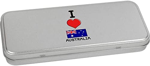 Азиеда 80мм „Ја сакам Австралија“ метална кутија за чување со калај/складирање