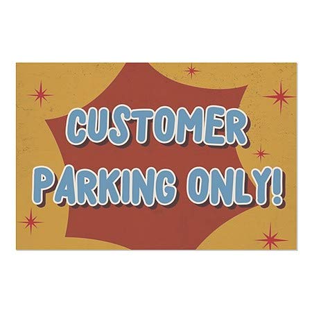 CGSignLab | Само Паркинг За Клиенти-Пукна Носталгија Чист Прозорец Прицврстување | 30 x20