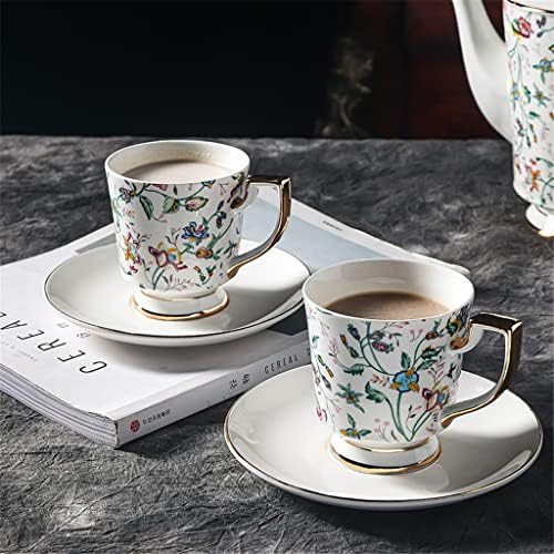 ЛИУЖ Цвет kitchenан керамички чајник чаша за кафе тенџере за кафе комплет чај чаша кујнски прибор