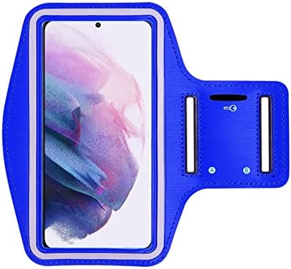 За случајот Galaxy A32, водоотпорен спортски теретана за теретана кутија со кабел за полнење за Samsung A32 Blue