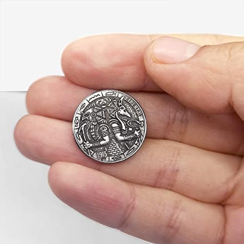 [Анубис и Хорус] Пет центри за скитници Антички минијатурни монети резба на странски монети