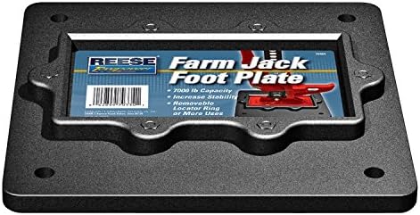 Reese Towpower 7048400 Farm Foot Foot Phate, црна, 10in. 10in. x 1in.
