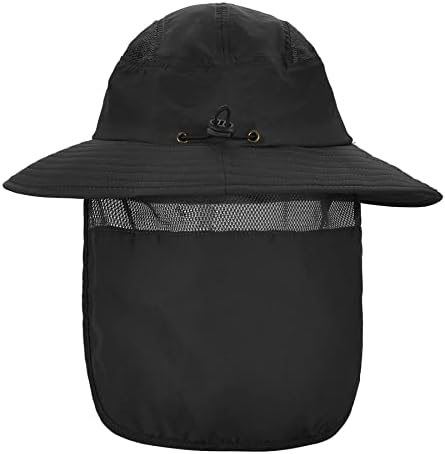 Zando Mens Sun Sun Hat For Men Women Roading Hat со вратот од вратот upf50+ Заштита на сонцето капачиња широки водоотпорни капи водоотпорни