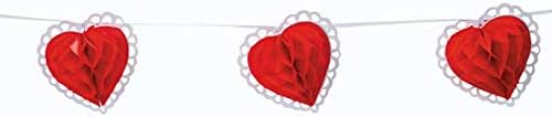 Валентин Срце Венец - 9 нозе долго-Денот На Вљубените Партија Декор