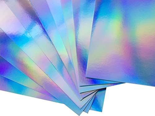 LONGSHINE-US 10 листови 12 x 12 меки допир ласерски метални мешани бои фолија огледало картичка премиум картичка пенливи разновидни мешани