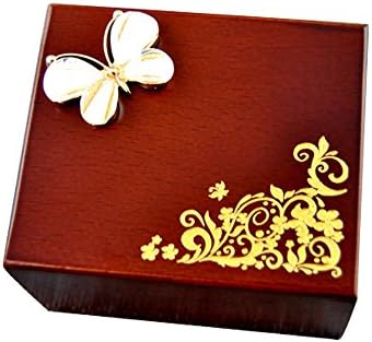 Музичка кутија Youtang, дрвена музичка кутија со ринестон, музички играчки, мелодија: Среќен роденден