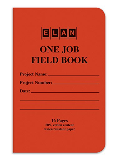 Издавачка компанија Елан Едно-работно место се зашиени зашиени теренски книги 4 ⅝ x 7 портокалова тврда корица
